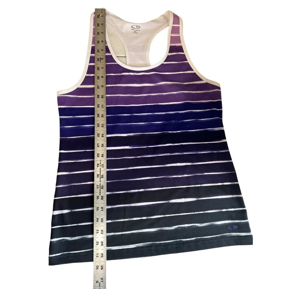 Champion Womens Striped Racerback Tank Top Bundle - Size XL Blue & Purple - Picture 14 of 15